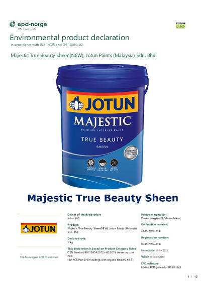 NEPD-9356-8946_Majestic-True-Beauty-Sheen-NEW---Jotun-Paints--Malaysia--Sdn-Bhd.pdf